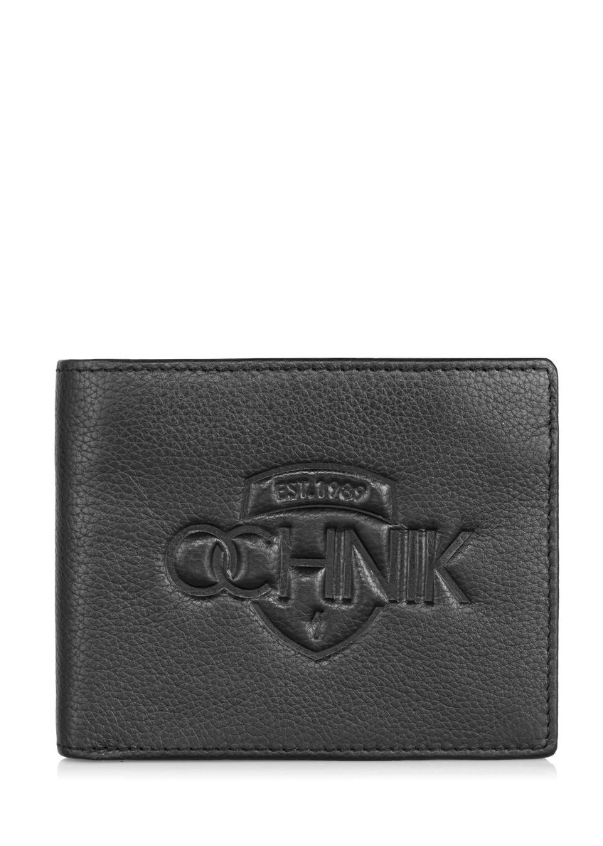 Men's leather wallet with embossing PORMS-0514A-99(W23)-08