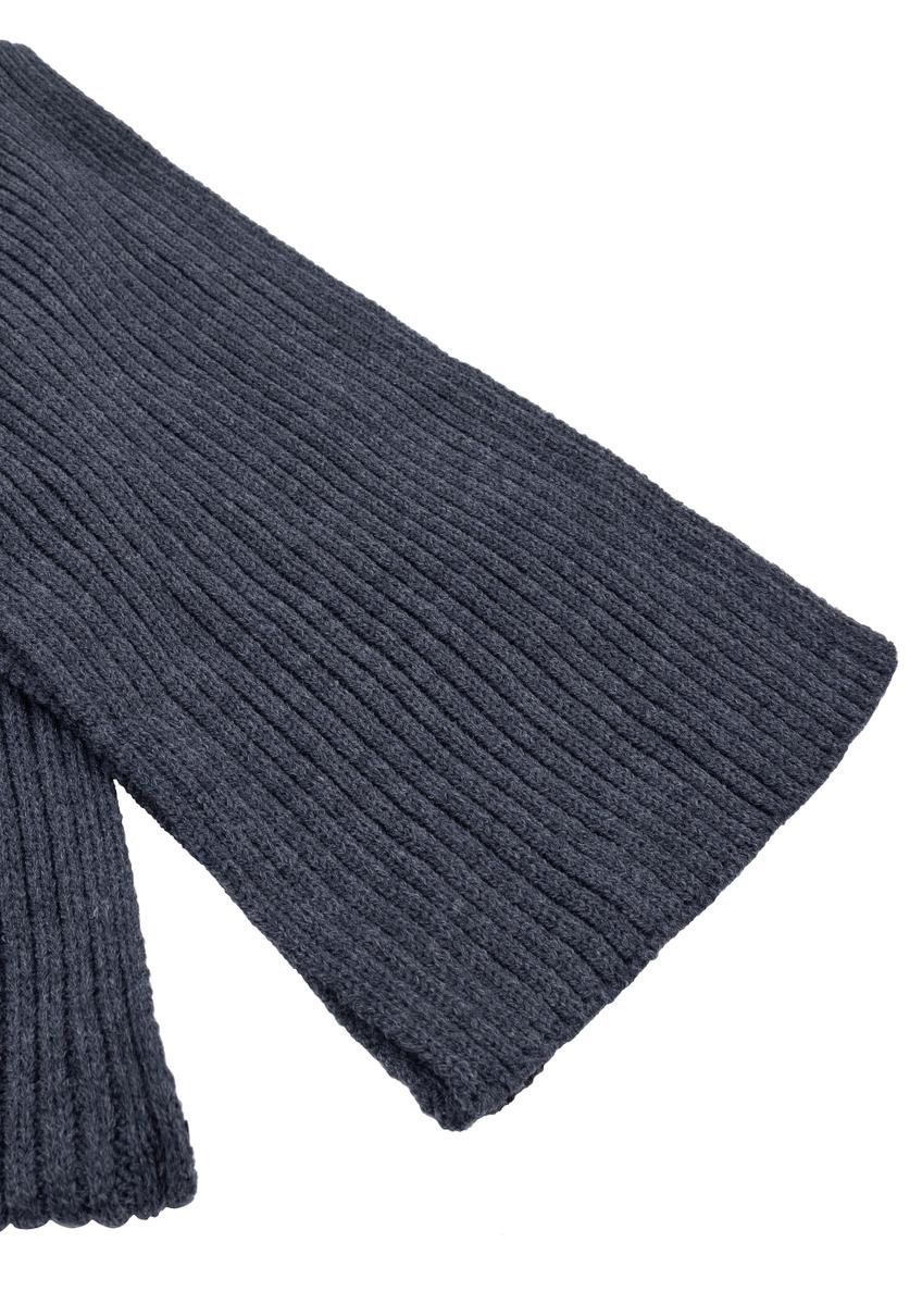Navy blue men's winter scarf SZAMT-0016-7E(Z26)