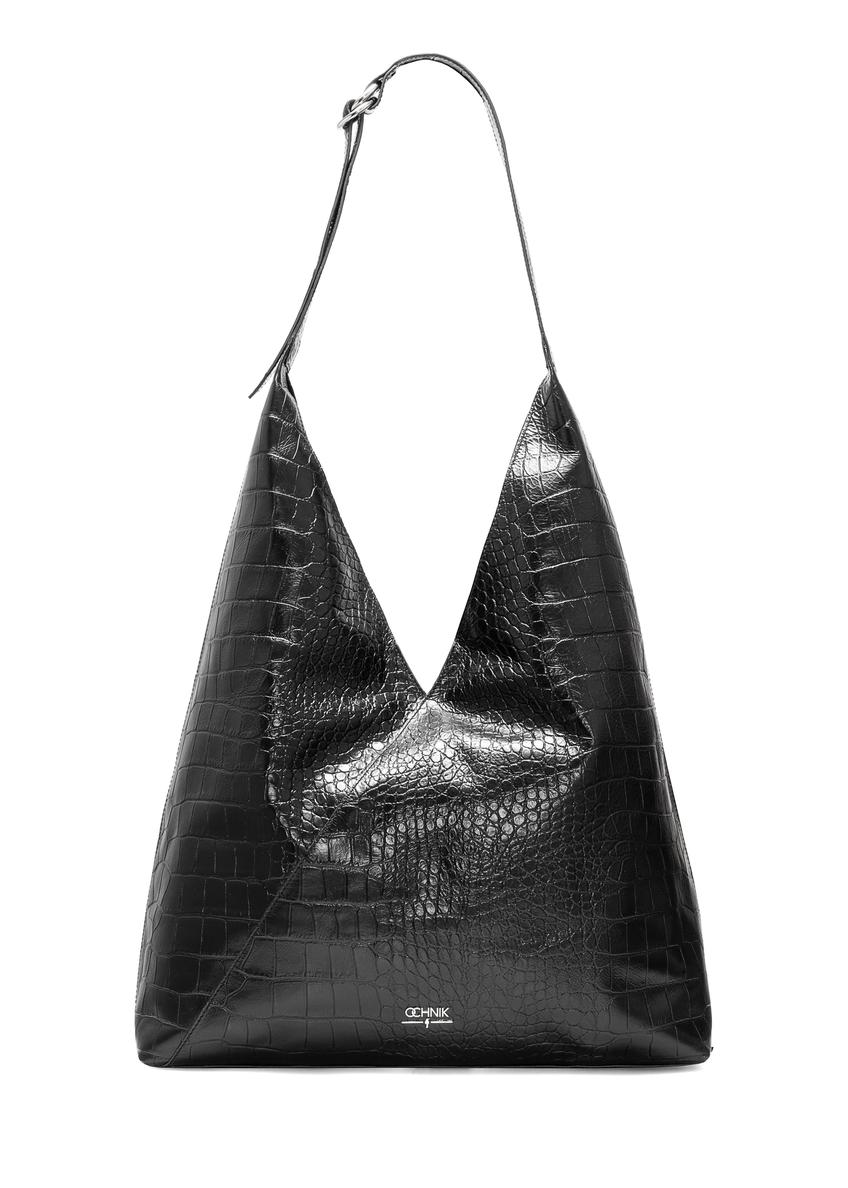 Black leather women's handbag TORES-1171-99(Z25)