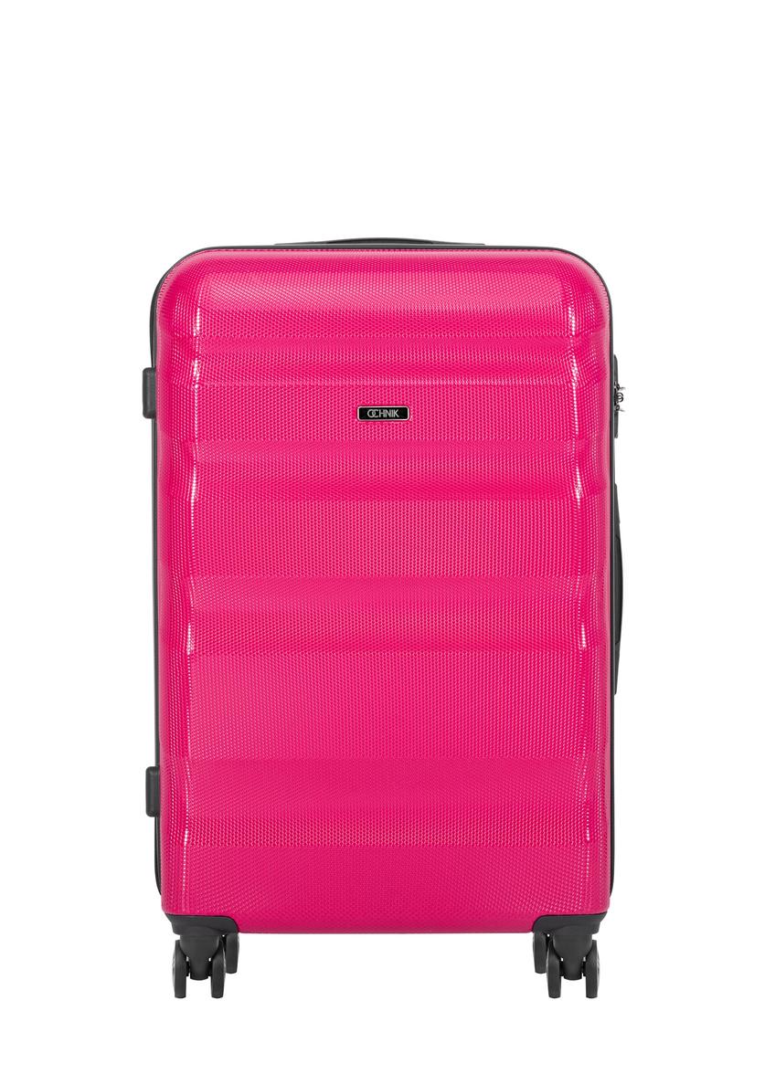 Large suitcase on wheels WALPC-0012-5E-28(W26), front view of the product on a white background.