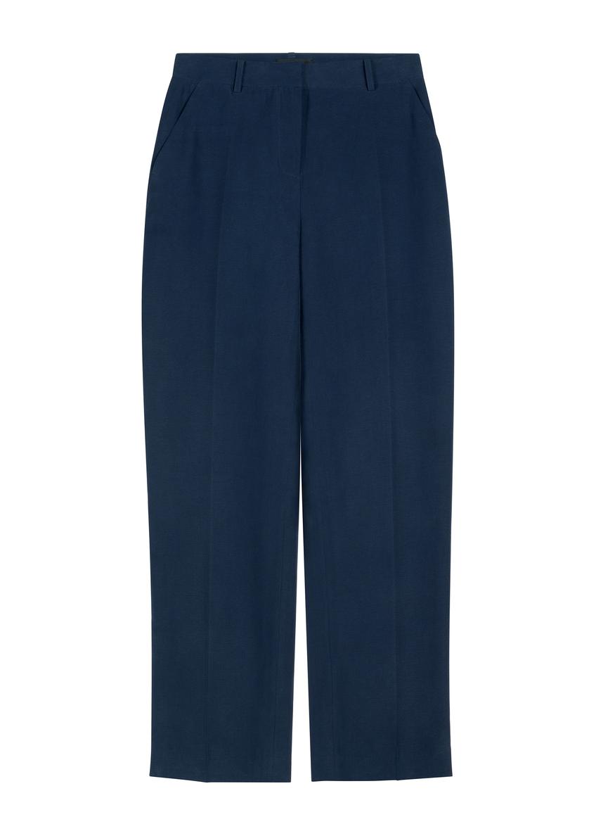 Navy blue elegant women's trousers SPODT-0106A-7E(W26)