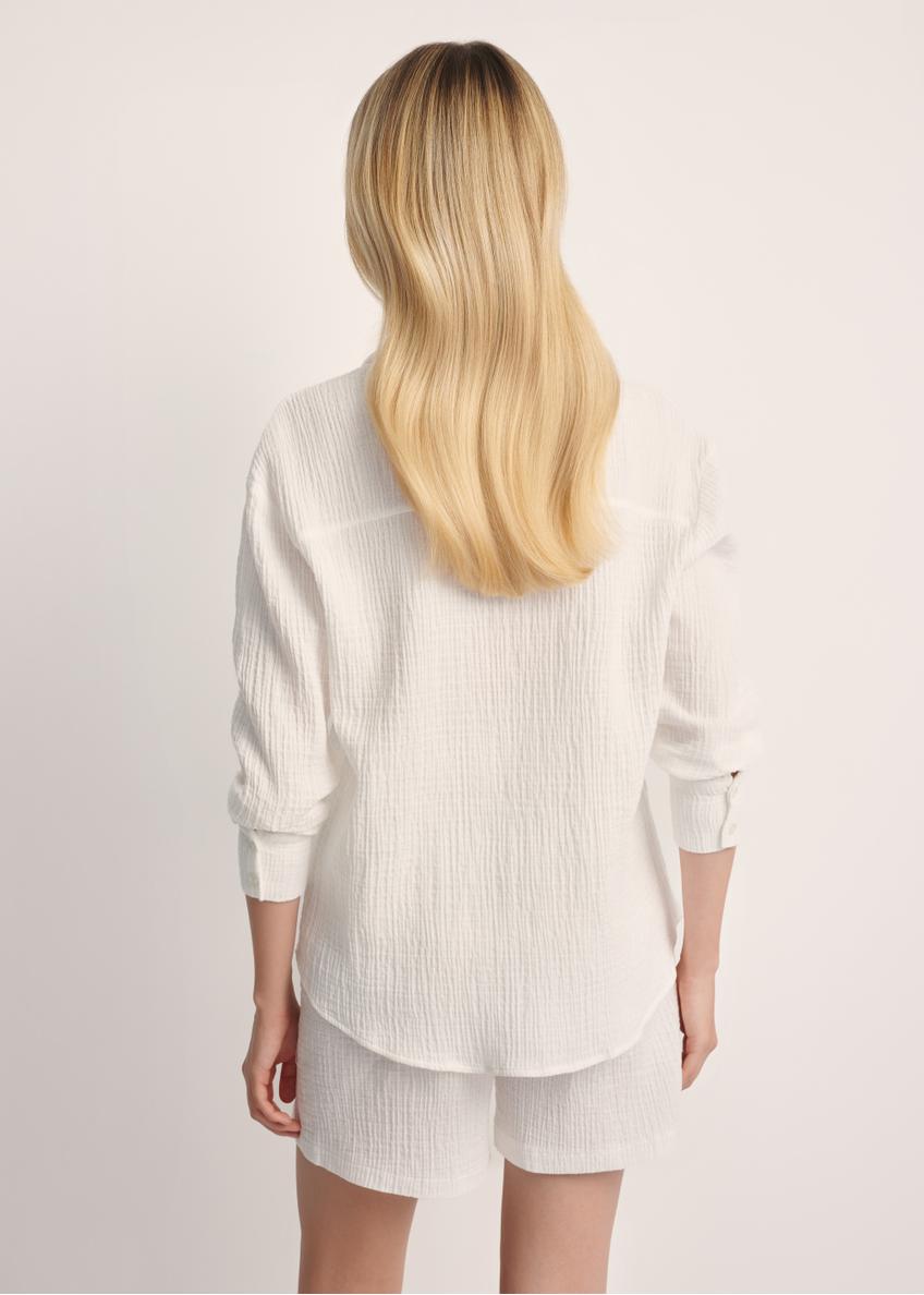 White women's long sleeve shirt KOSDT-0177-11(W25)