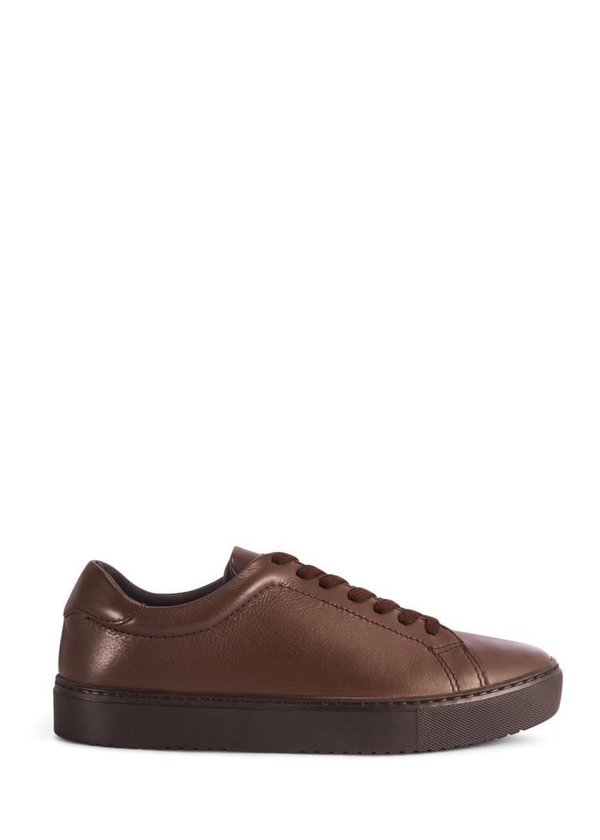 Brown leather sports shoes BUTYM-0503-89(Z25)