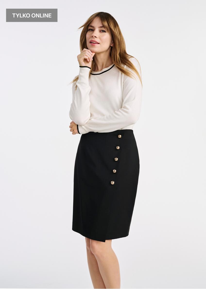 Black women's skirt SPCDT-0103-99(W25)