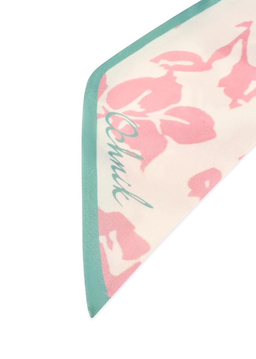 Cream floral women's scarf SZADT-0187-5P(W26)