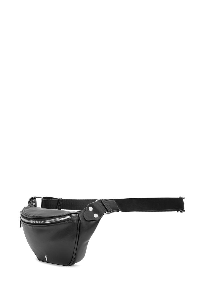 Women's black waist bag TOREC-1131-99(W26)