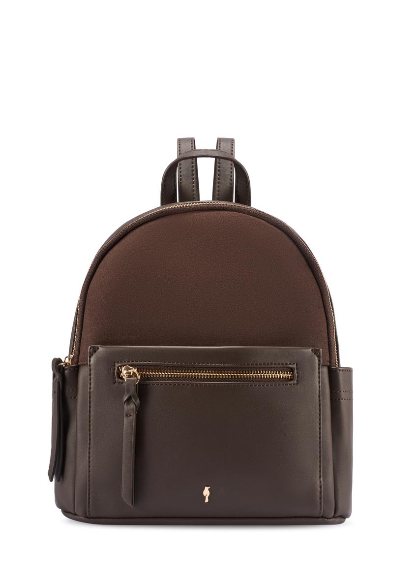 Brown women's backpack TOREC-1125-1I(W26)