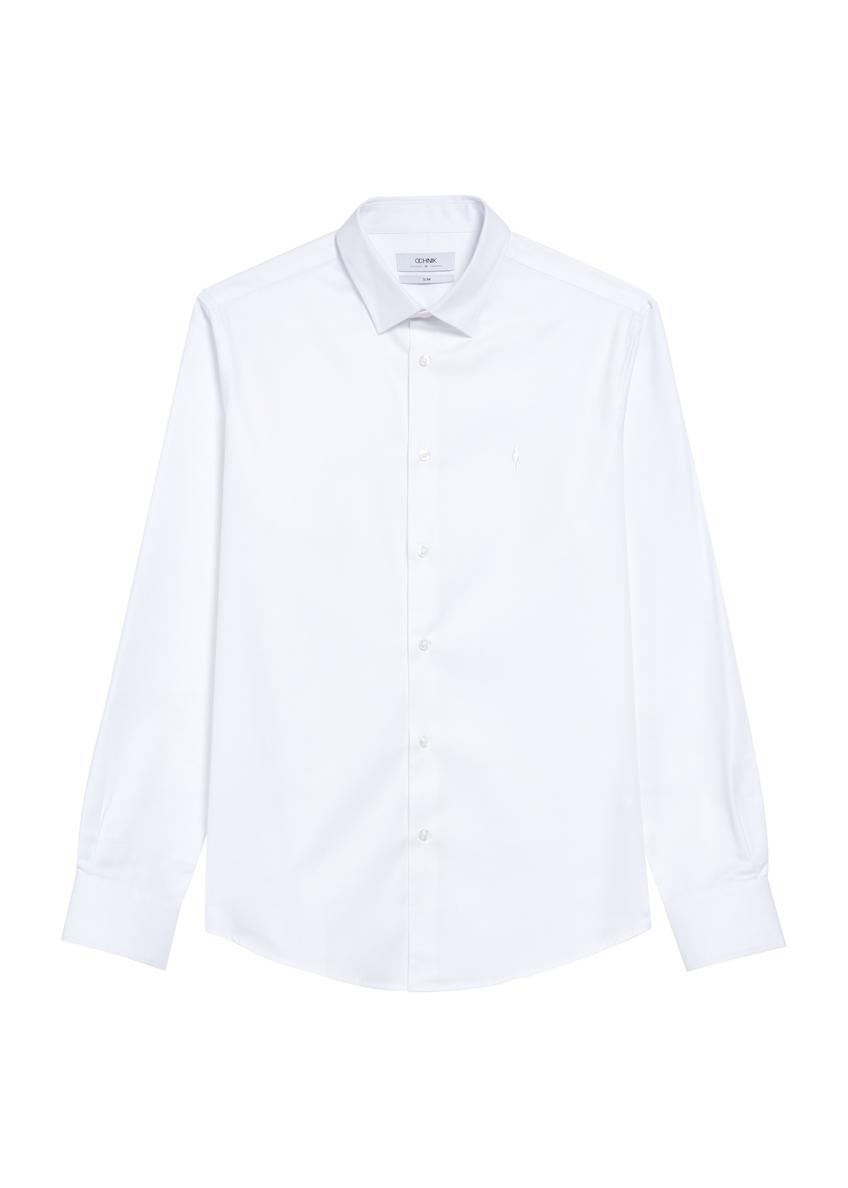 Men's white shirt KOSMT-0351-11(W26)