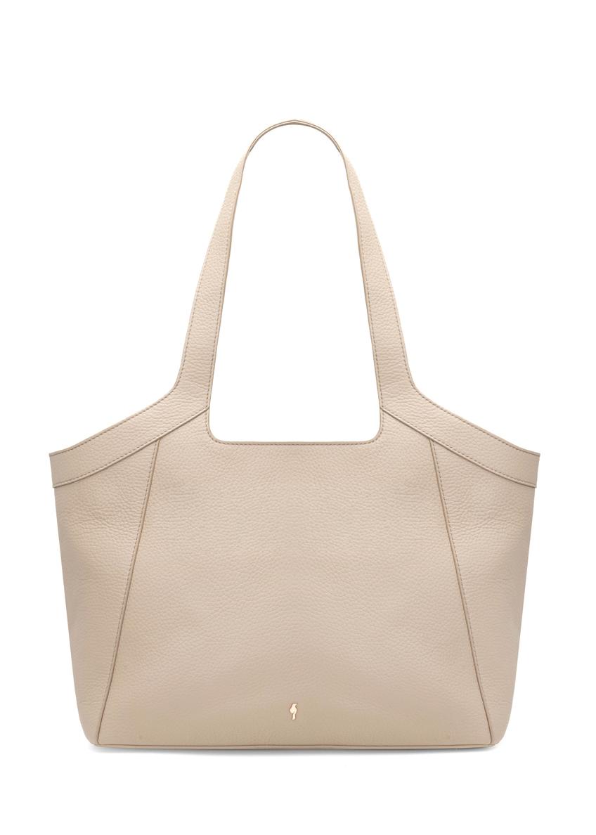 Large women's leather handbag TORES-1205-1B(W26), front product view on white background.