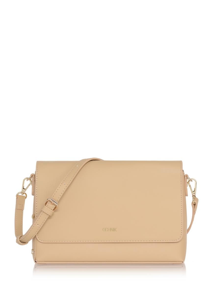 Beige women's postbag TOREC-0327C-81(Z23)-09