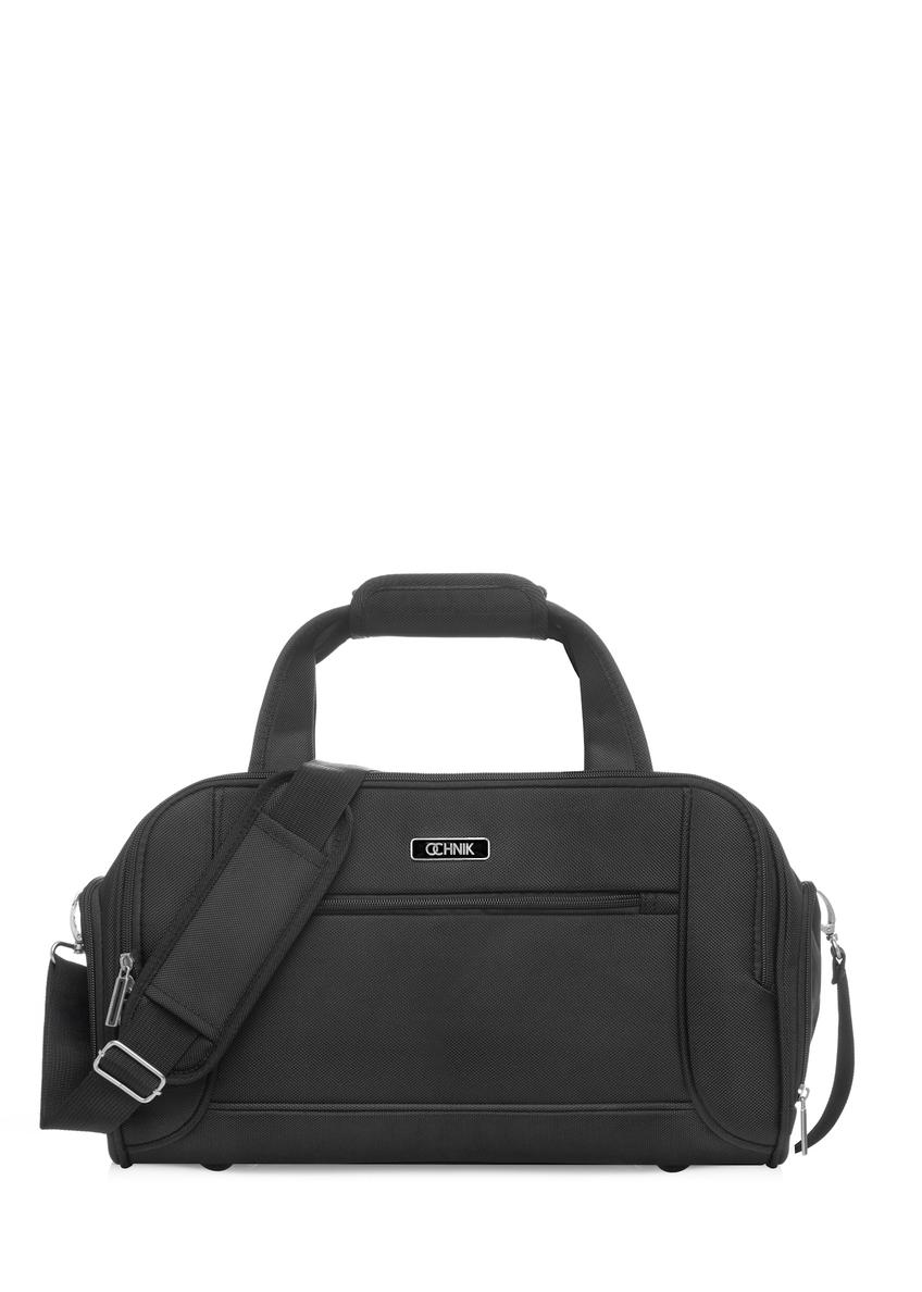 Black men's nylon bag TORMN-0420-99(W26), front product view on white background.