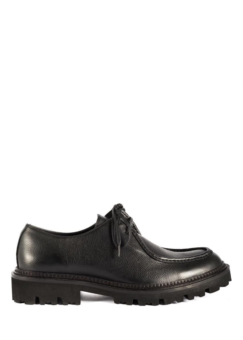 Black leather men's shoes BUTYM-0524-9I(Z26)
