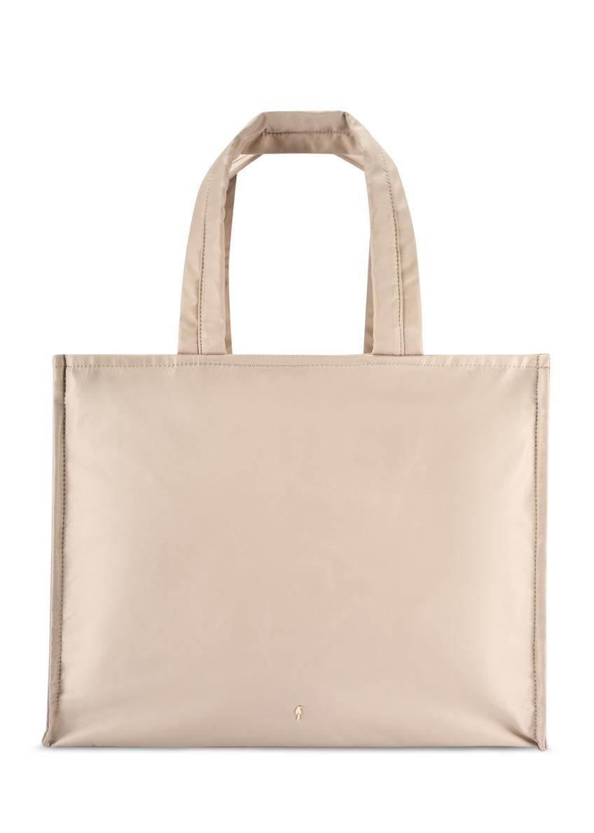 Beige large women's bag TOREN-0343-1A(W26)