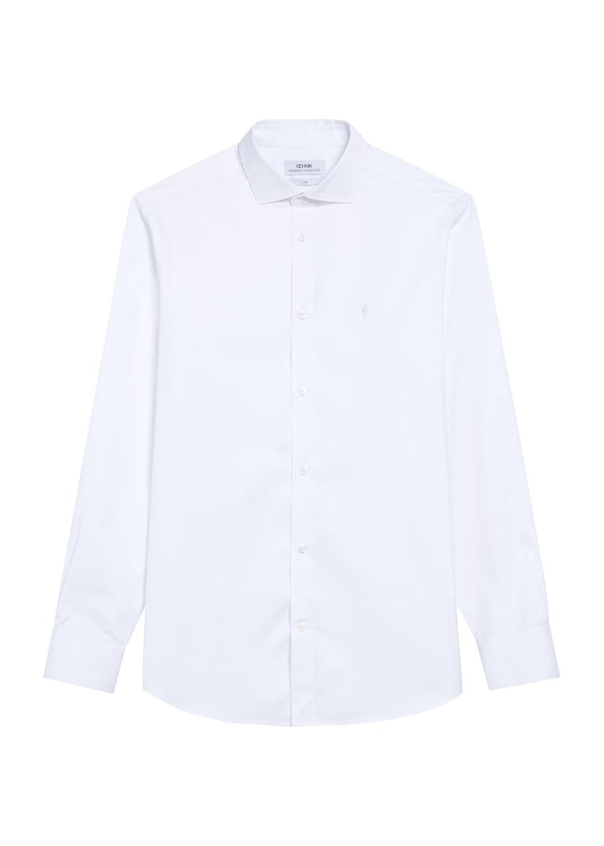 Men's white shirt KOSMT-0352-11(Z25)