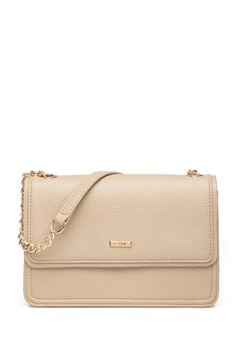 Small beige women's handbag TOREC-1015-1B(W26)