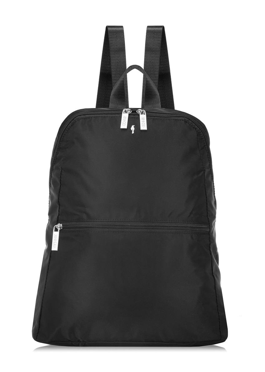 Black women's backpack with cosmetic bag TOREN-0302-99(W25)