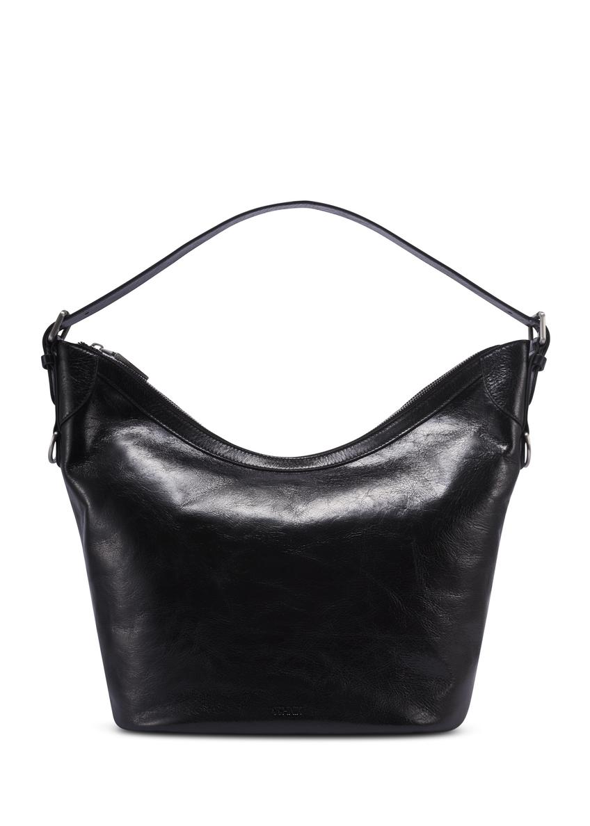Black large shopper bag TORES-1367-9F(Z26), front product view on a light background.