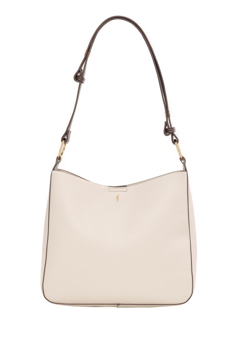 Women's ecru hobo bag TOREC-1257-0B(Z26)