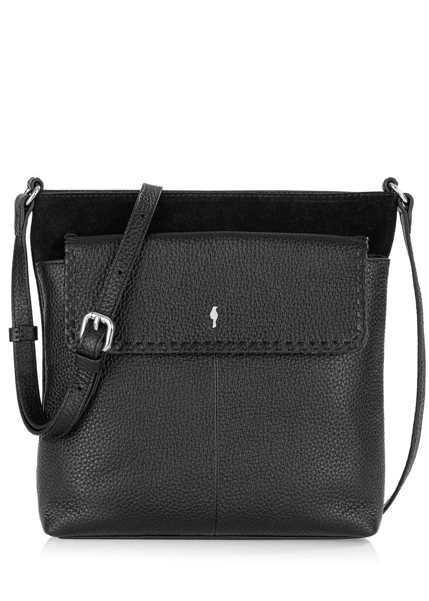 Black leather women's handbag TORES-1031-99(Z24)