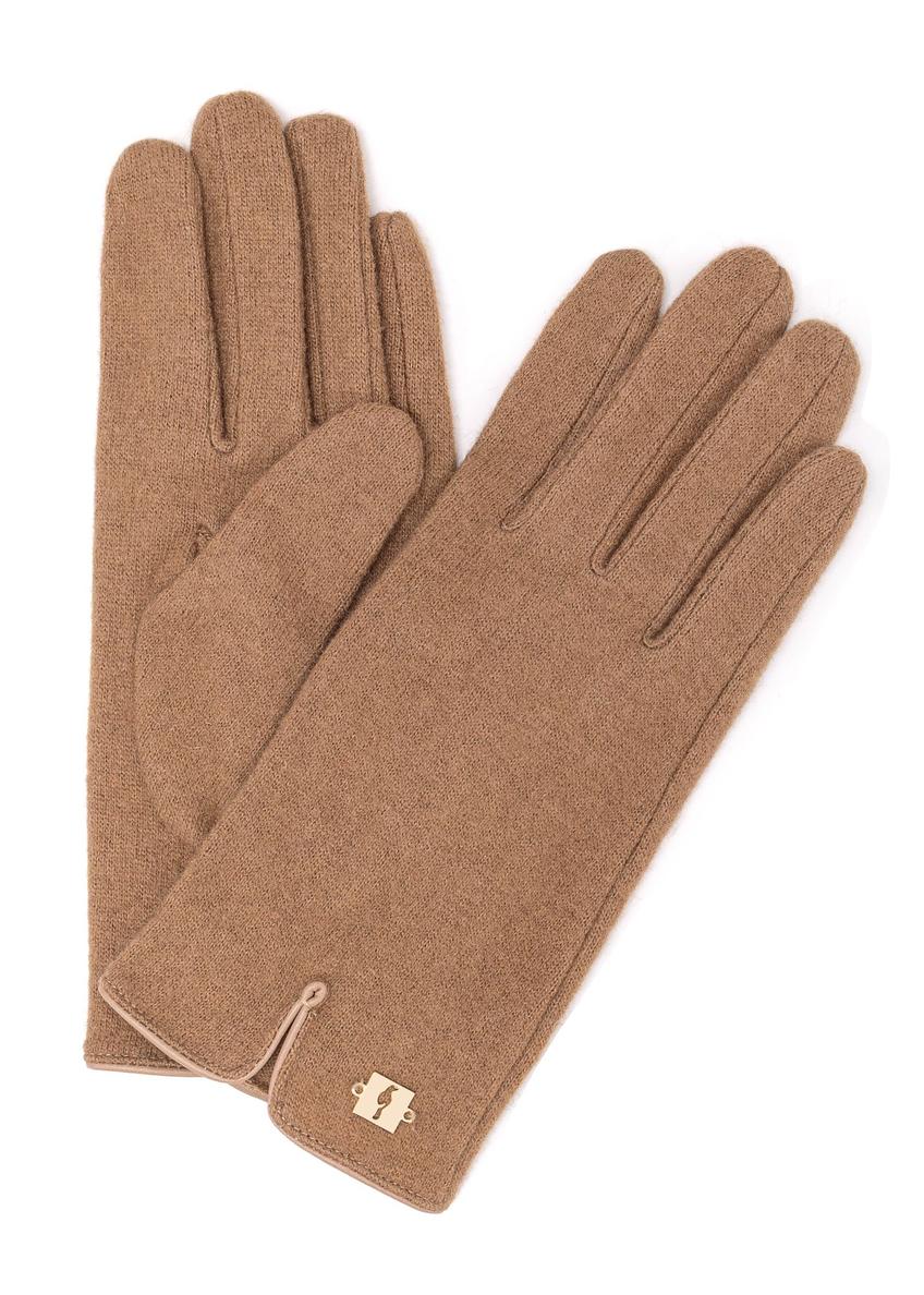 Camel woolen women's gloves REKDT-0027A-1D(Z26)