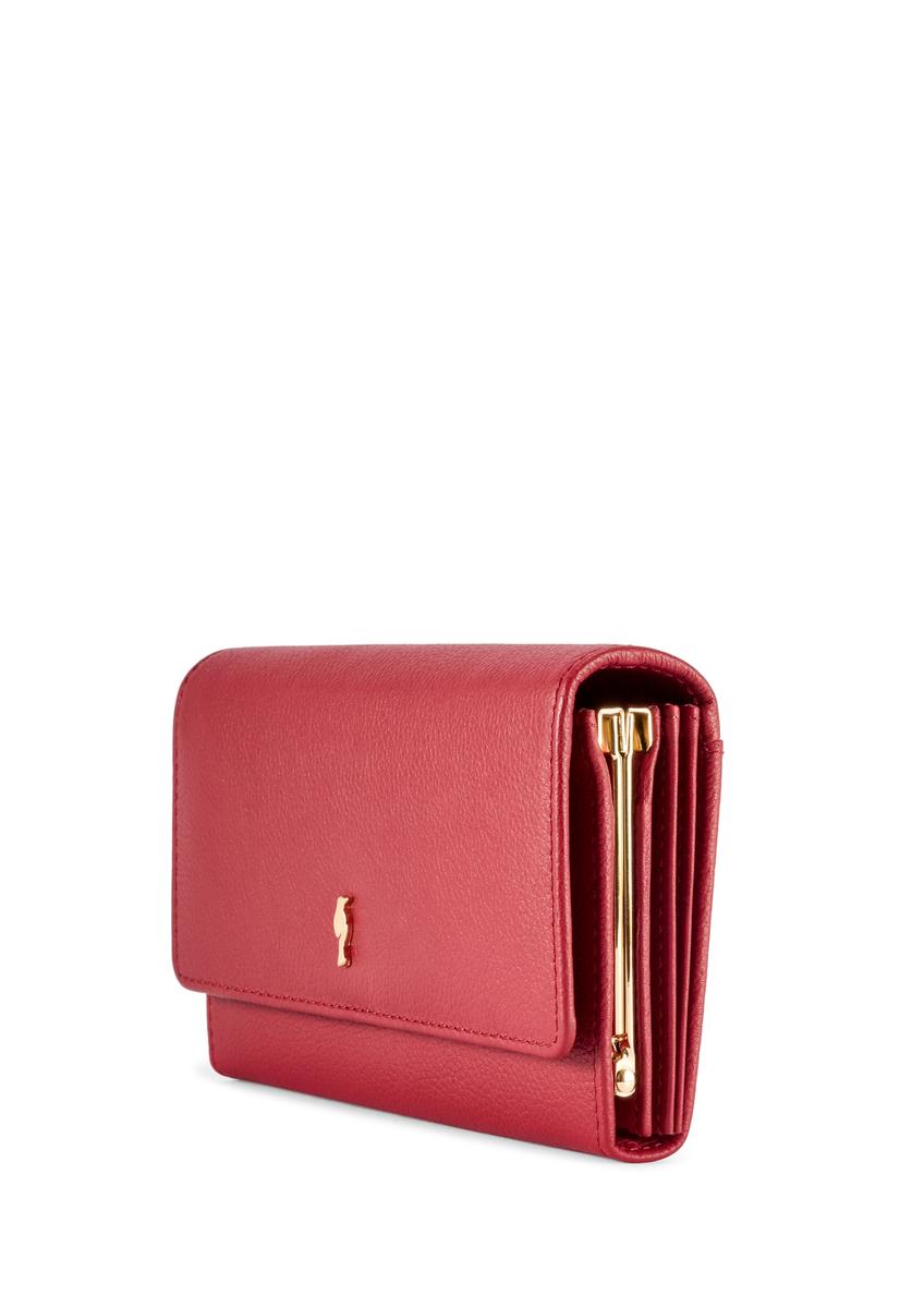 Red large leather women's wallet PORES-0991-4C(W26)