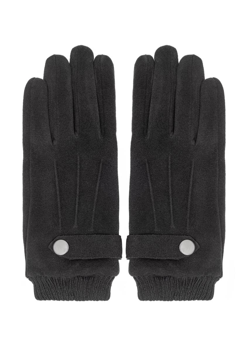 Men's black insulated gloves REKMT-0004-99(Z26)