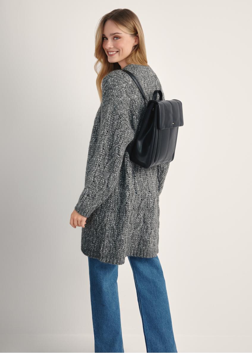 Black elegant women's backpack TOREC-1105-99(Z25)