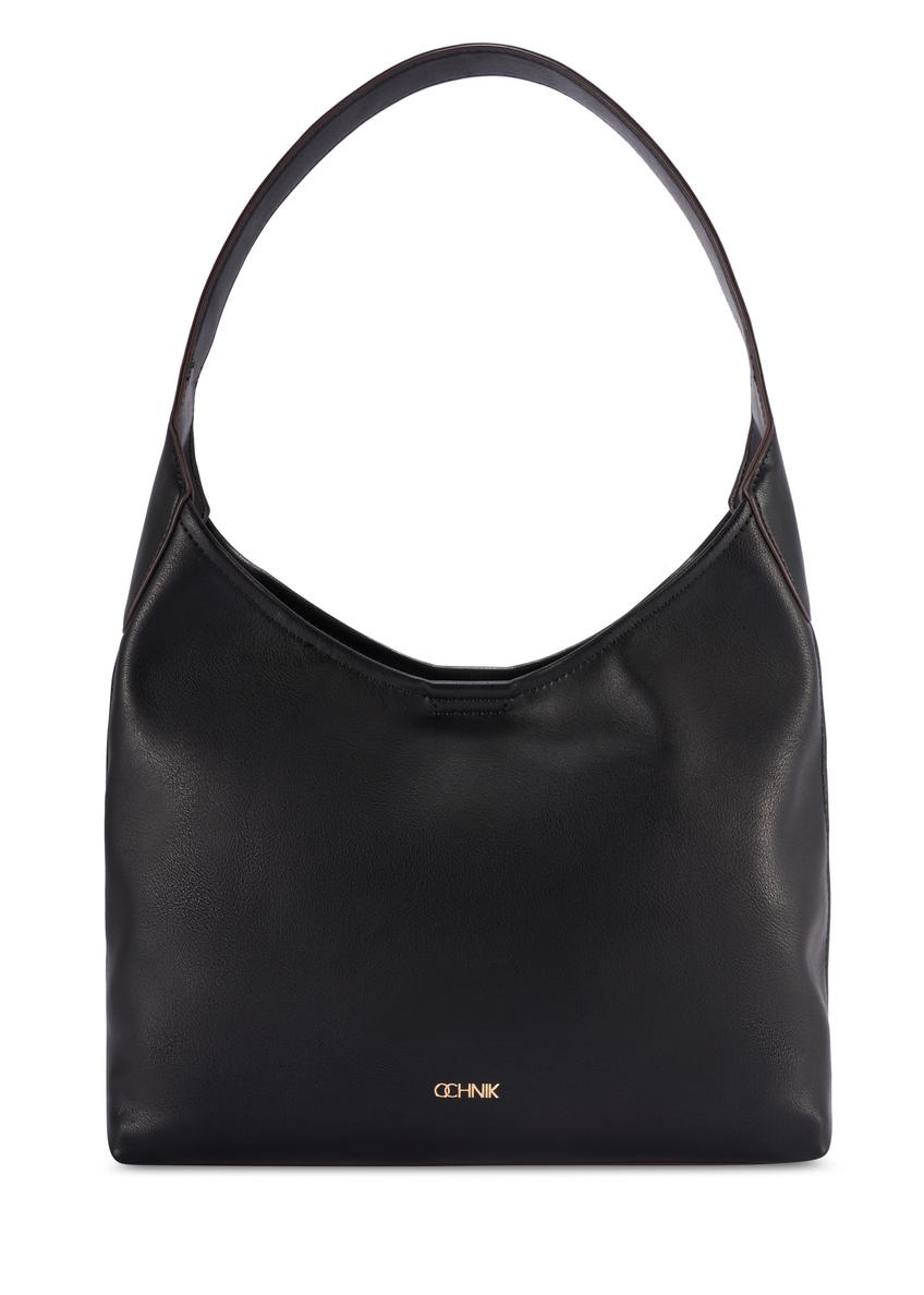 Black medium women's handbag TOREC-1200-99(W26)