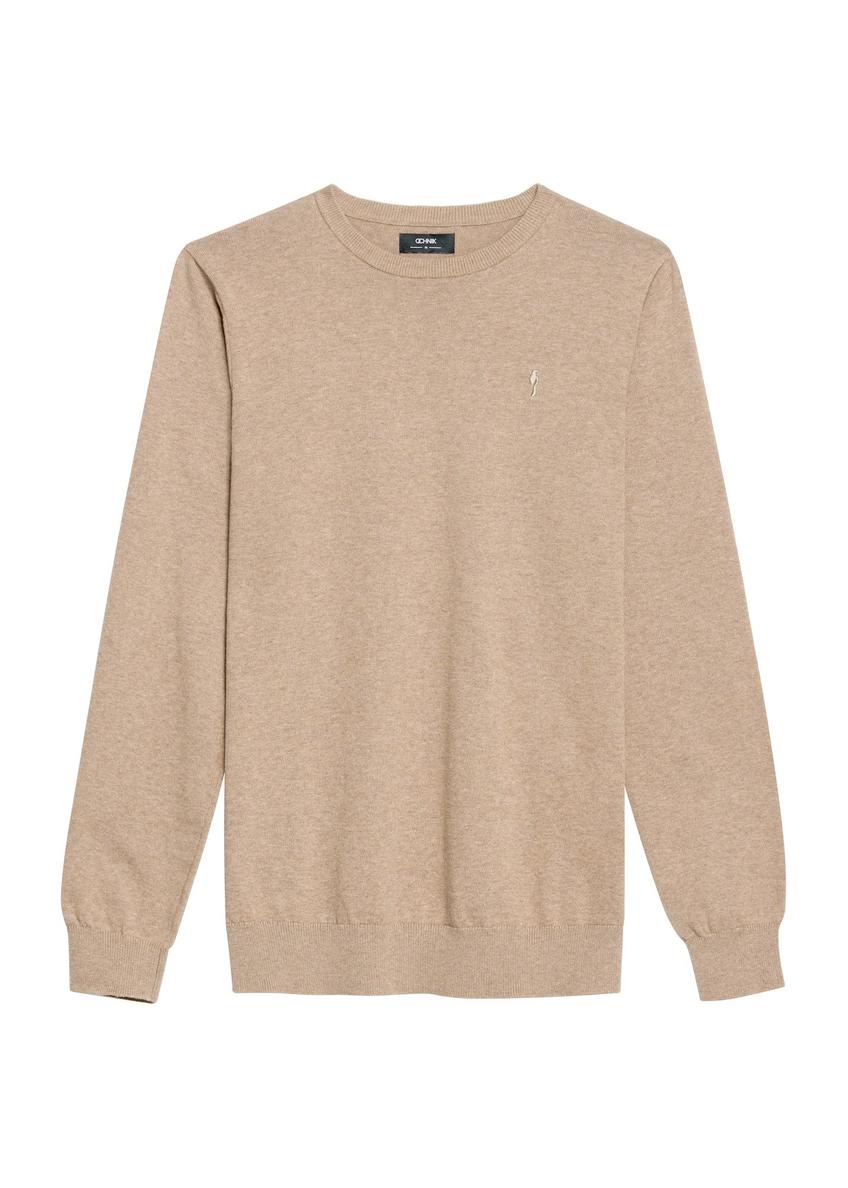 Camel cotton men's sweater SWEMT-0114A-1D(Z26)