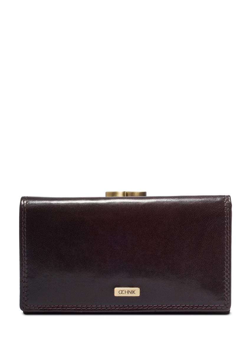 Burgundy Leather Women's Wallet PL-128-4D(KS)