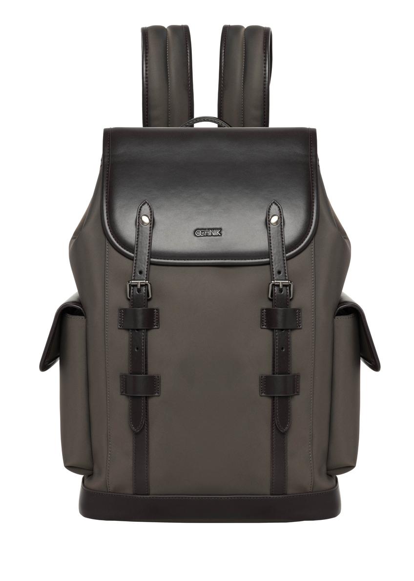 Men's khaki backpack TORMN-0436-8B(Z26)