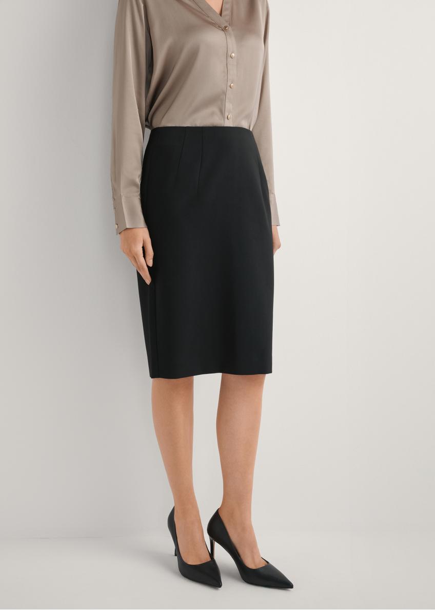 Classic black pencil skirt SPCDT-0088-99(W25)