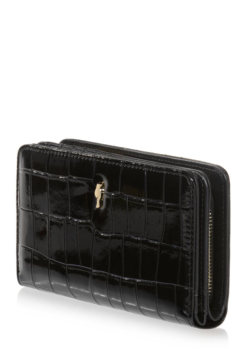 Black women's croco wallet POREC-0353-97(Z24)