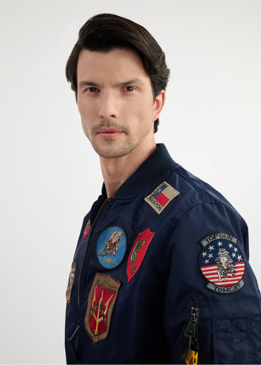 Navy blue men's TOP GUN pilot jacket KURMT-0381-69(W25)