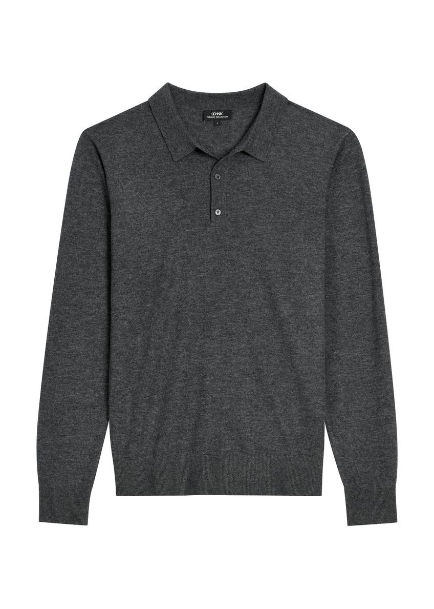 Graphite wool men's sweater SWEMT-0197-9D(Z26)