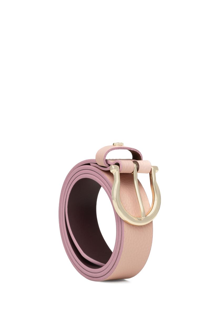 Women's pink leather belt PASDS-0274-5B(W26)