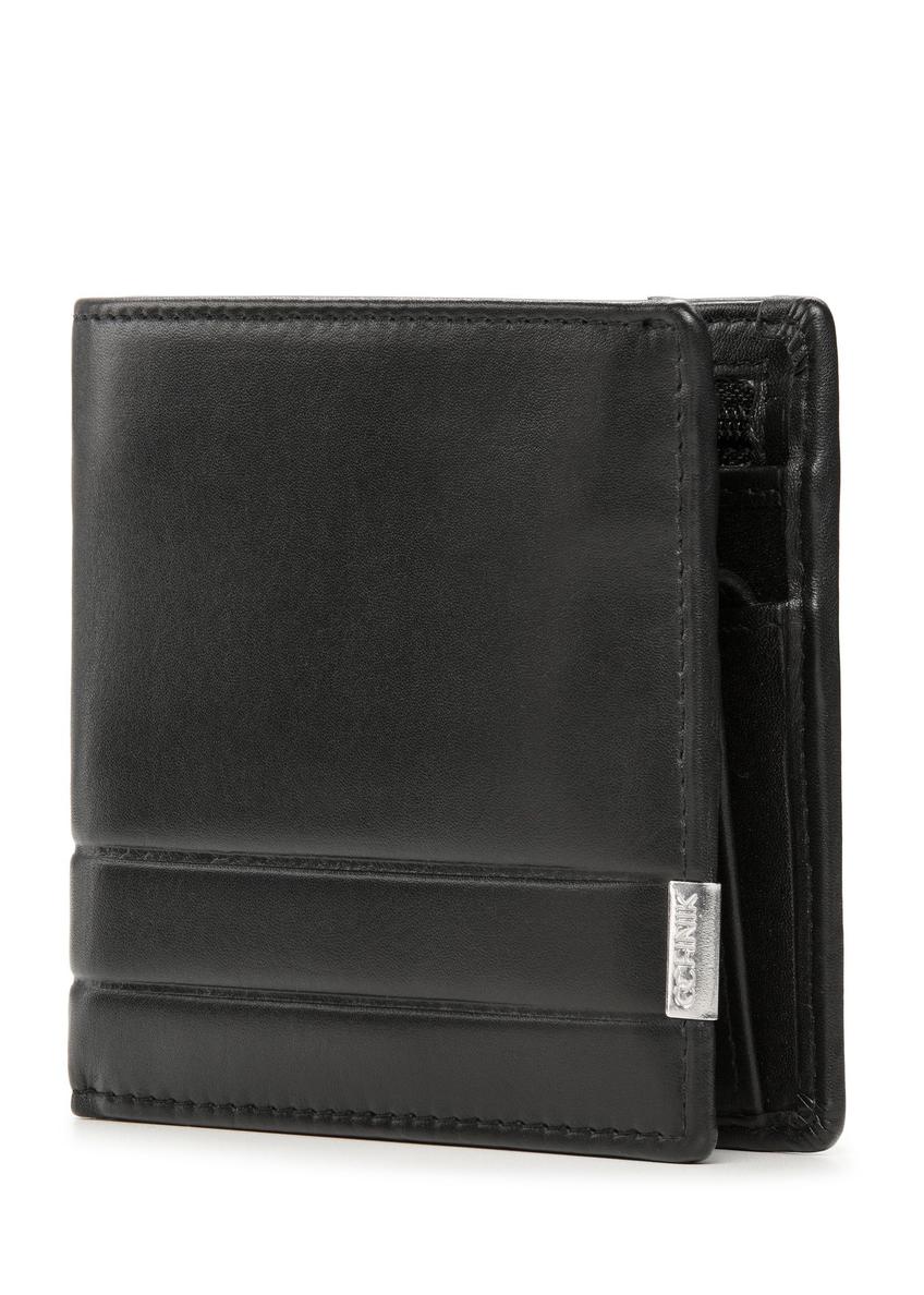 Men's black leather wallet PORMS-0142B-99(Z25)