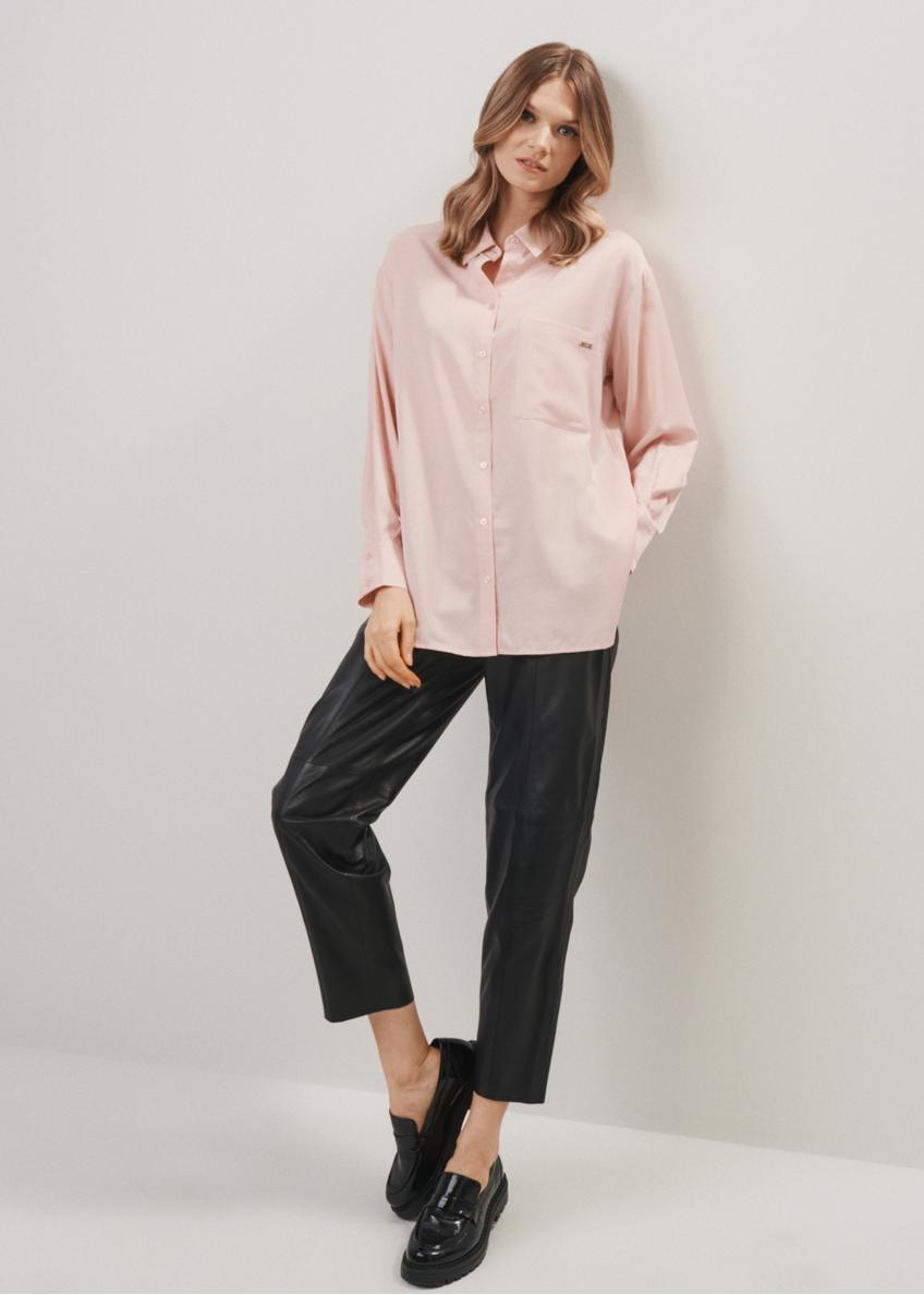 Women's light pink shirt KOSDT-0149-34(Z23)-01