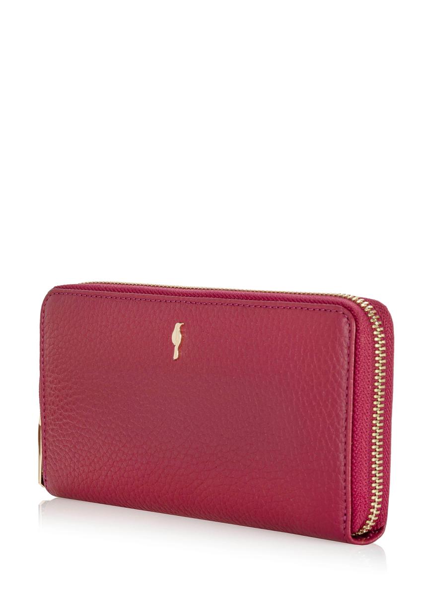 Large pink leather women's wallet PORES-0800B-34(W24)