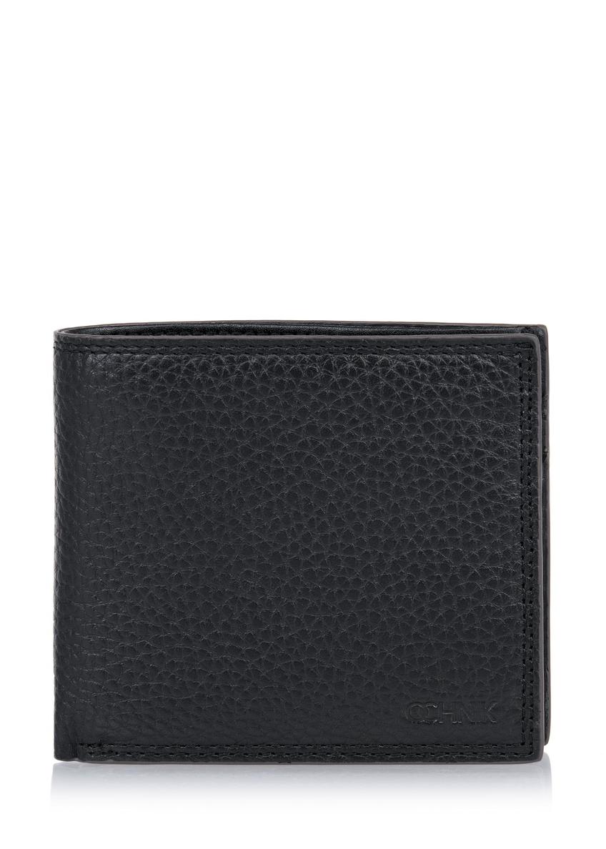 Unbuttoned black leather men's wallet with RFID PORMS-006RFID-99(W24)-06