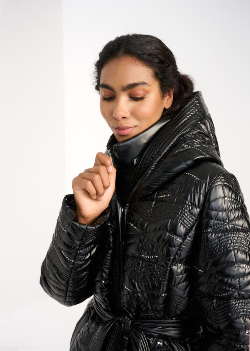 Women's fall jacket with sequins KURDT-0405-99(Z22)