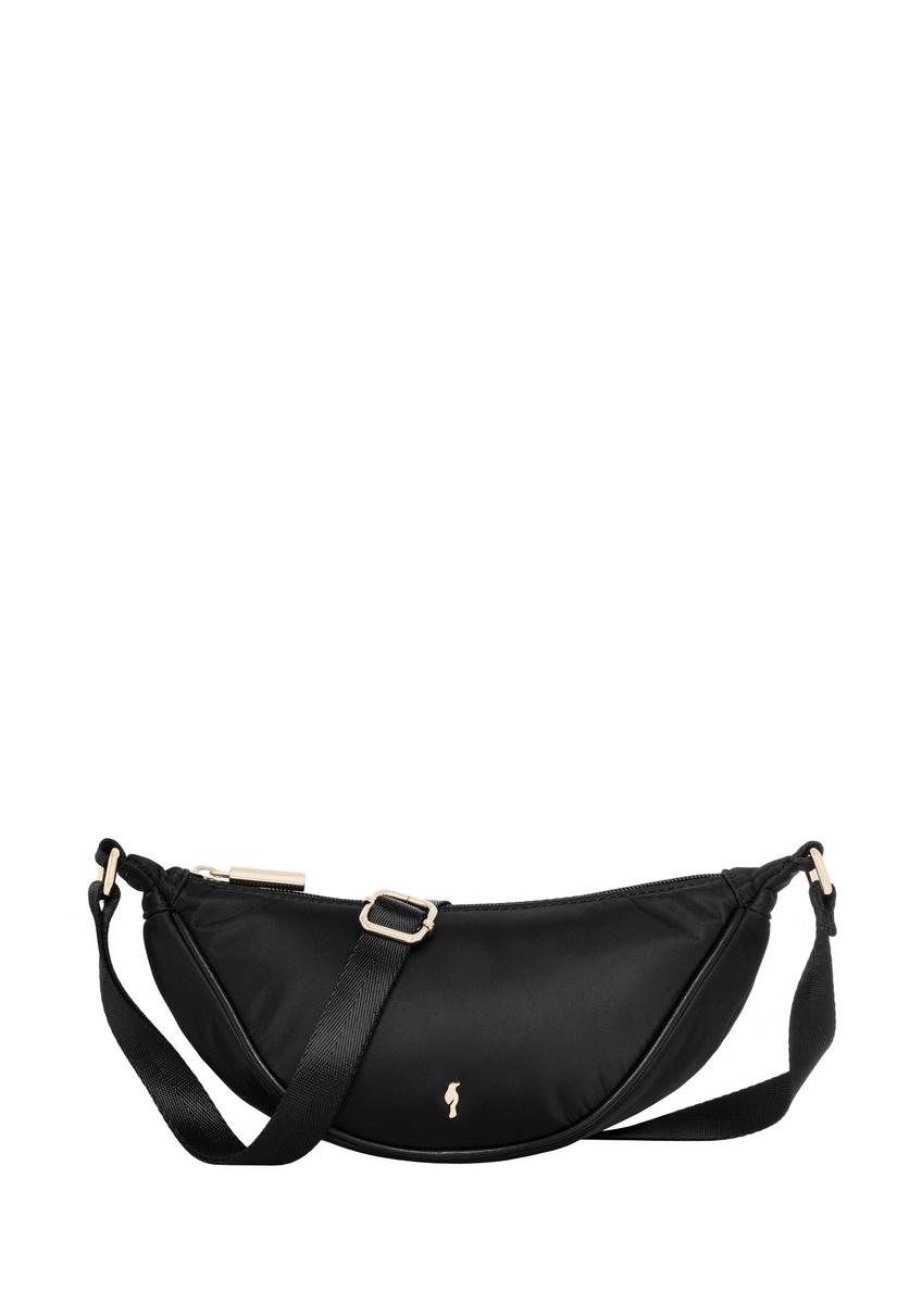Black small women's bag TOREN-0351-99(Z26), front product view on white background.