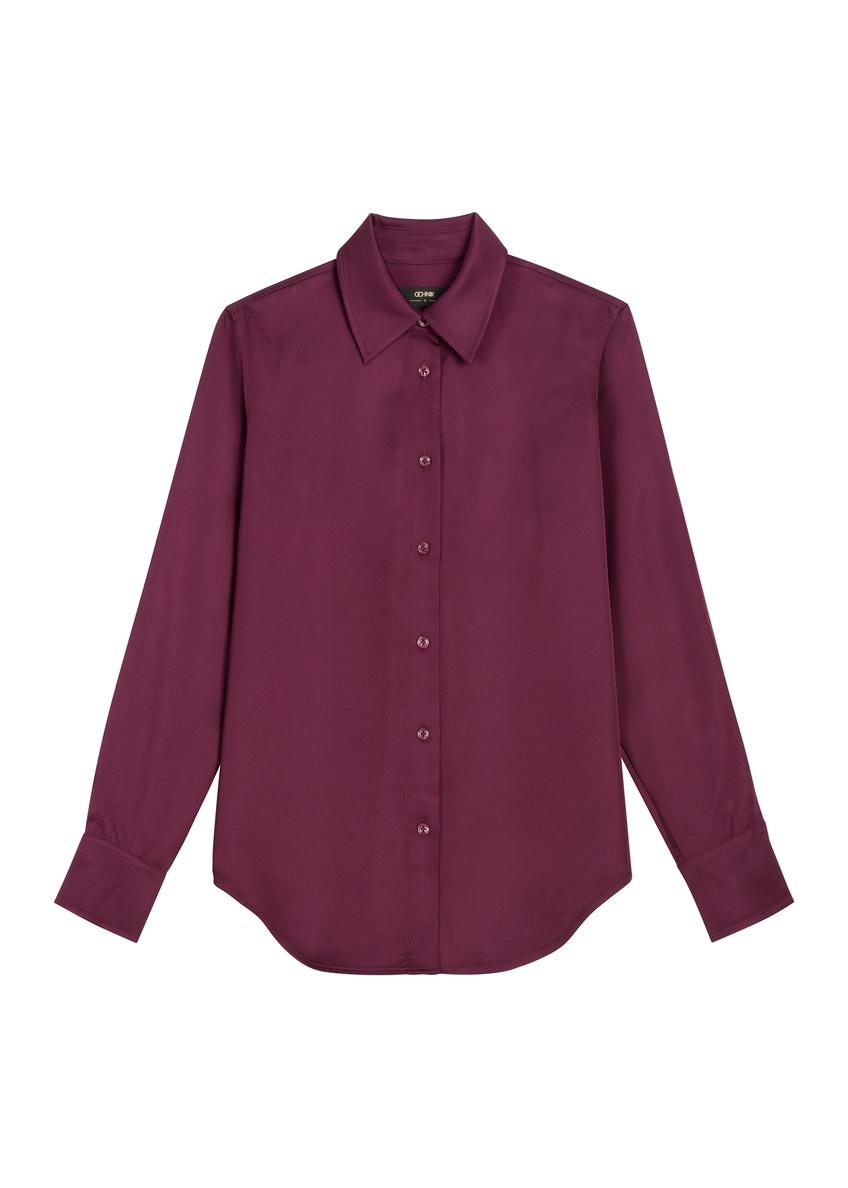 Burgundy women's shirt KOSDT-0172-4D(Z26)