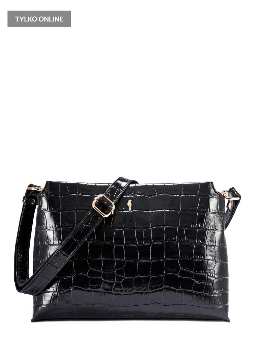 Black croco women's handbag TORES-1159E-99(Z25)