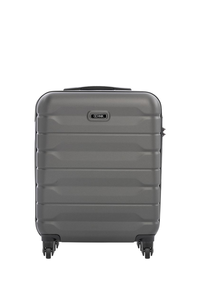 Small suitcase on wheels WALAB-0067-9B-19(W26), front view of the product on a white background.