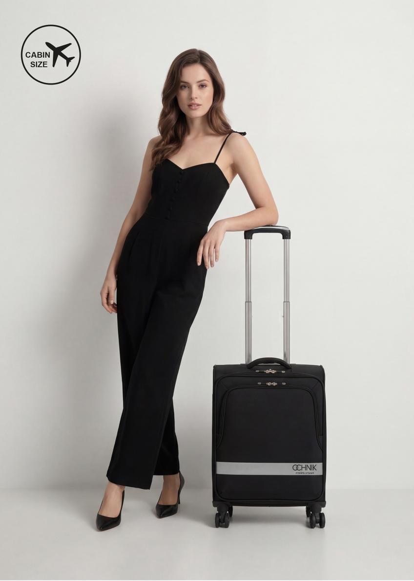 Small suitcase on wheels WALNY-0044-99-19(W26)