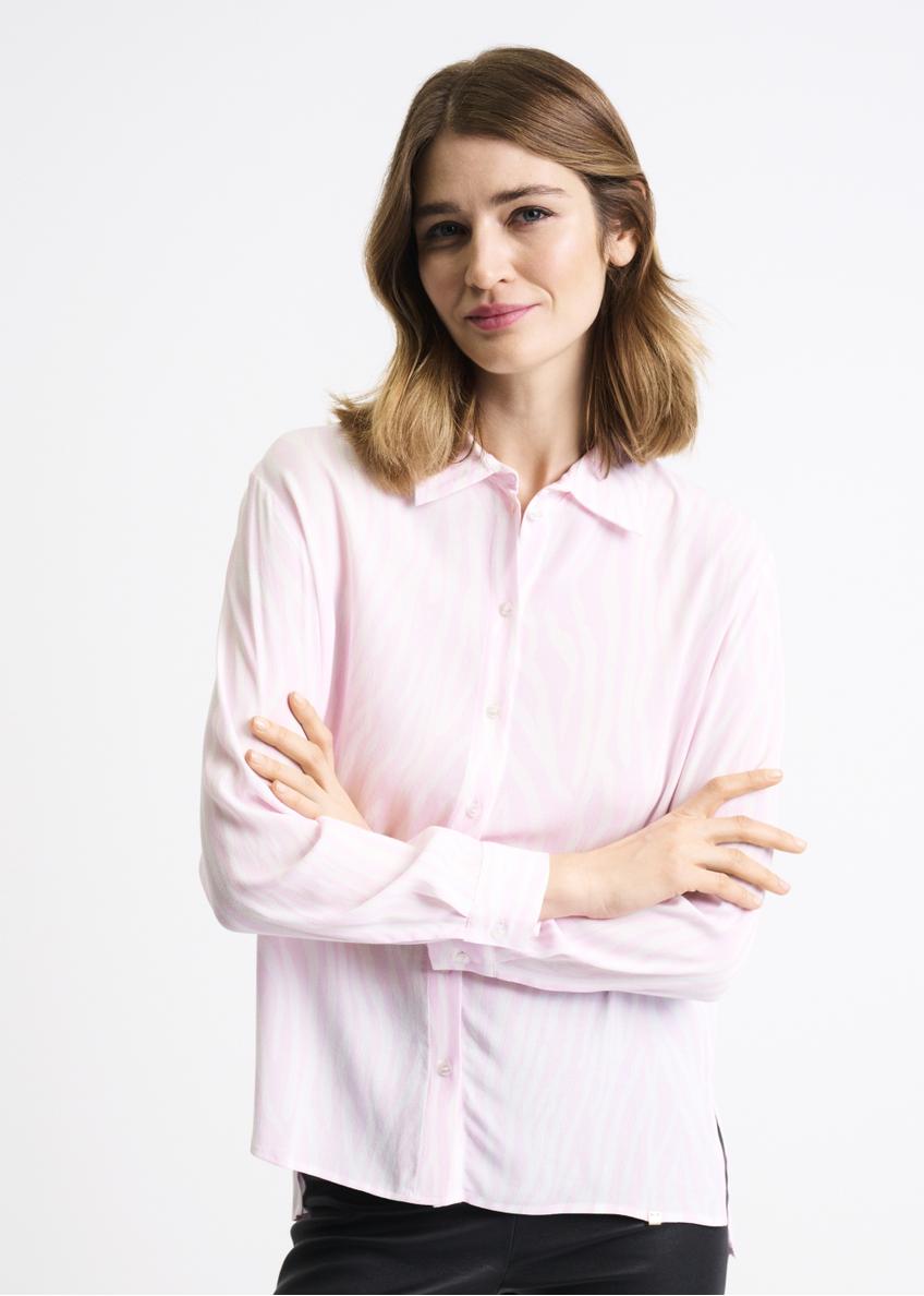 Pink women's shirt KOSDT-0095-34(W22)-01