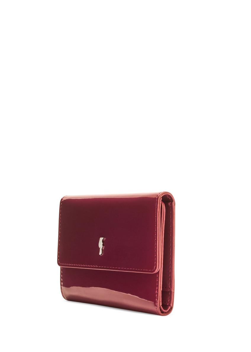 Burgundy medium women's wallet POREC-0419-49(Z25)