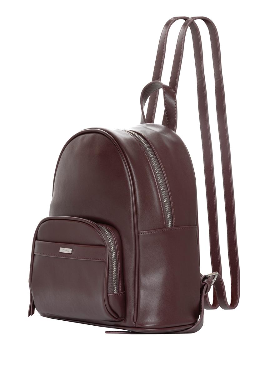 Burgundy women's backpack TOREC-1263-4D(Z26)