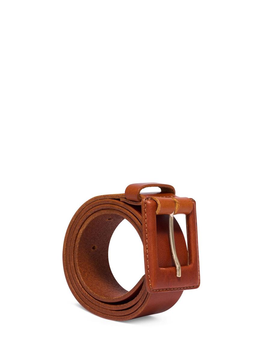 Cognac women's belt with animal motif PASDS-0355-1F(Z26)